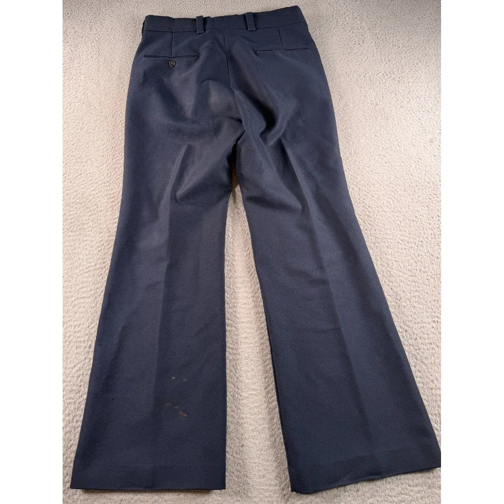 Vintage 1970s Panatela Levis Flare Leg Hippie Pants Disco High Waist 30x29 Blue